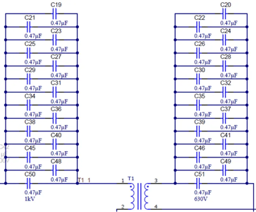 DC-DC Converter bypass capacitor configuration