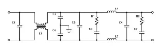 EMI filter structure 