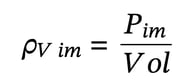 power density is calculated as