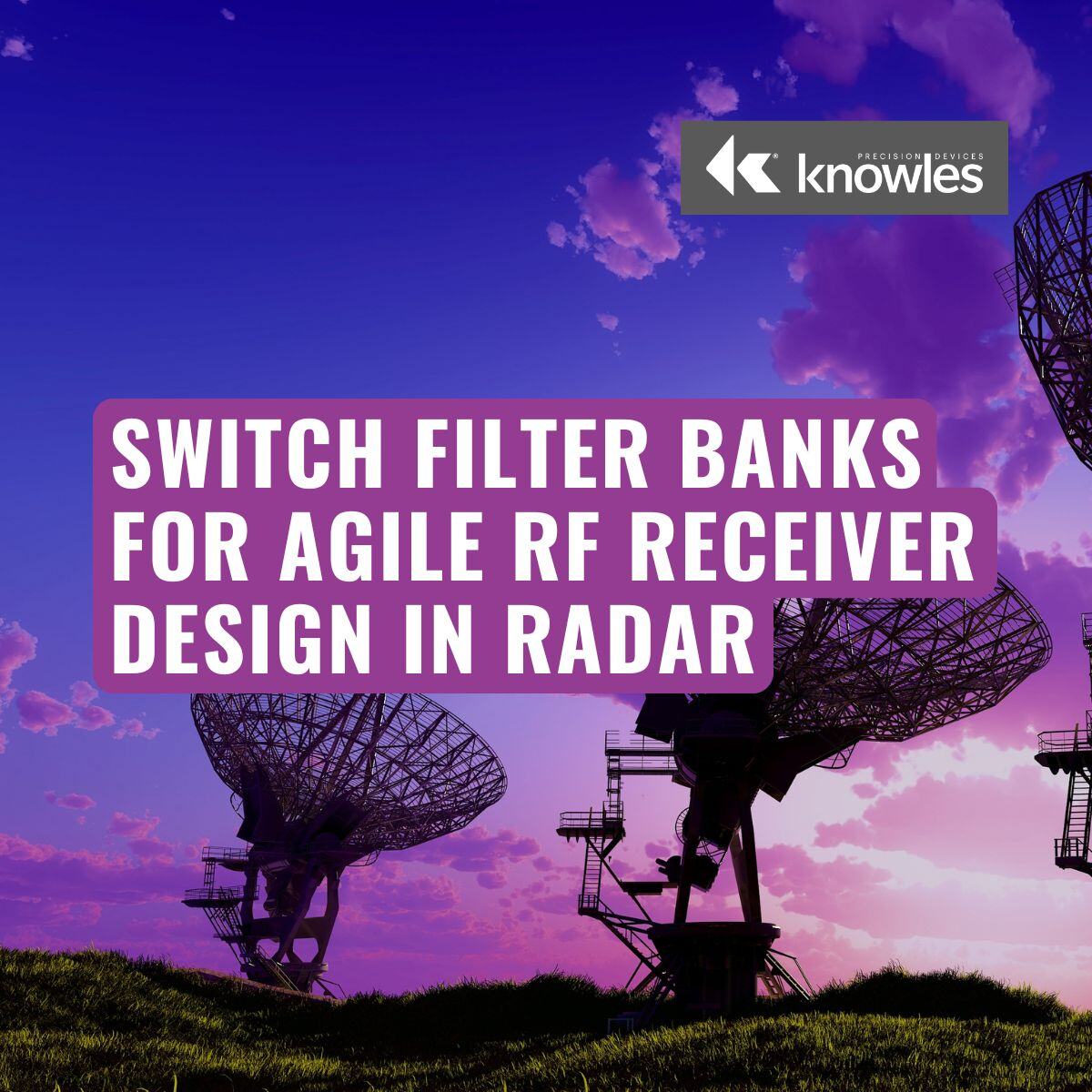 Switch Filter Banks for Agile RF Receiver Design in Radar